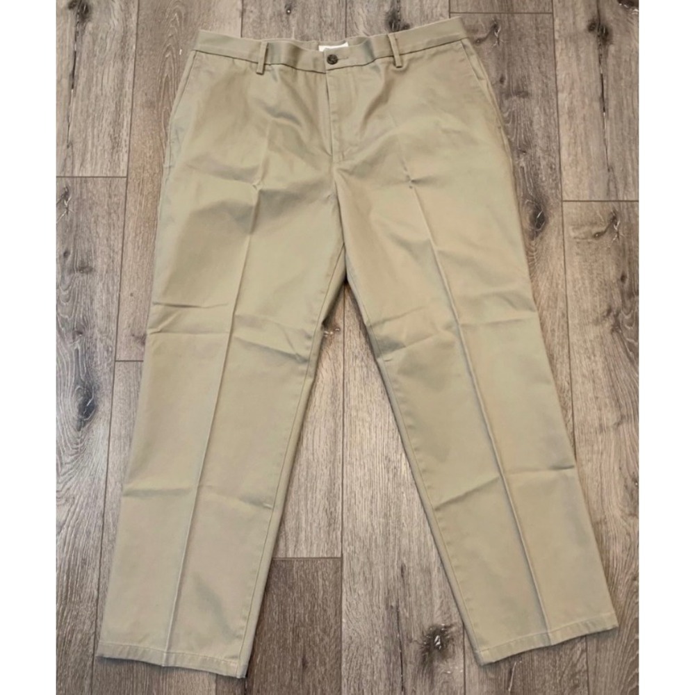 Dockers Classic Fit Signature Khaki Pants Tan Mens Retro Minimalist 38x30 - Picture 3 of 7